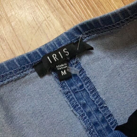 Iris Distressed Zippered Jean Dress EUC 2/$20 & 3/$30 - Picture 6 of 7